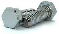 CH931540 M5-0.80 X 40MM CHROME HEX HEAD CAP SCREW