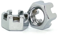 CH935M1415 M14-1.5 CHROME SLOTTED HEX NUT