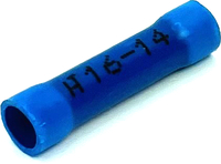 EL1007 16-14 GA VINYL INSULATED BUTT CONNECTORS BLUE