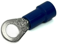 EL1010 16-14 GA VINYL INSULATED RING TERMINALS #10 STUD BLUE