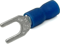 EL1014 16-14 GA VINYL INSULATED SPADE TERMINALS #8 STUD BLUE