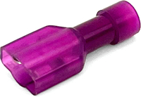 EL1018ASN 22-18 GA NYLON FULLY INSULATED FEMALE QUICK-CONNECT TERMINALS .187 TAB RED