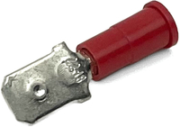 EL1019AM 22-18 GA VINYL INSULATED MALE QUICK-CONNECT TERMINALS .110 TAB RED