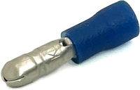 EL1020 16-14 GA VINYL INSULATED MALE BULLET CONNECTORS .157 BLUE