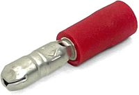 EL1020A 22-18 GA VINYL INSULATED MALE BULLET CONNECTORS .157 RED