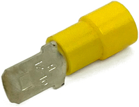 EL1033 12-10 GA VINYL INSULATED MALE QUICK-CONNECT TERMINALS .250 TAB YELLOW