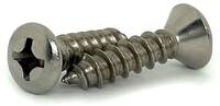 S0625075OT #4 X 3/4 STAINLESS STEEL OVAL HEAD PHILLIPS SELF-TAPPING SCREW