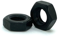 S38024LB 3/8-24 BLACK ICE HEX JAM NUT 18-8 STAINLESS