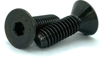 A27991412B M4-0.7 X 12MM BLACK ICE FLAT HEAD SOCKET CAP SCREW A2 STAINLESS