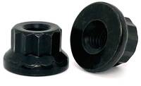 M8-1.25 14AF 12-POINT FLANGE NUT ALLOY BLACK ZINC